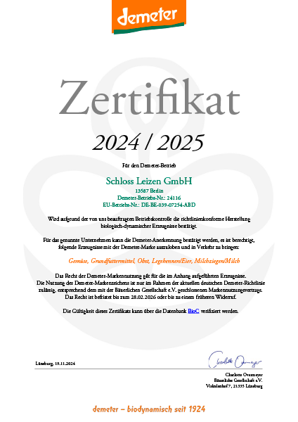 Demeter Zertifikat 2024/2025, p.1